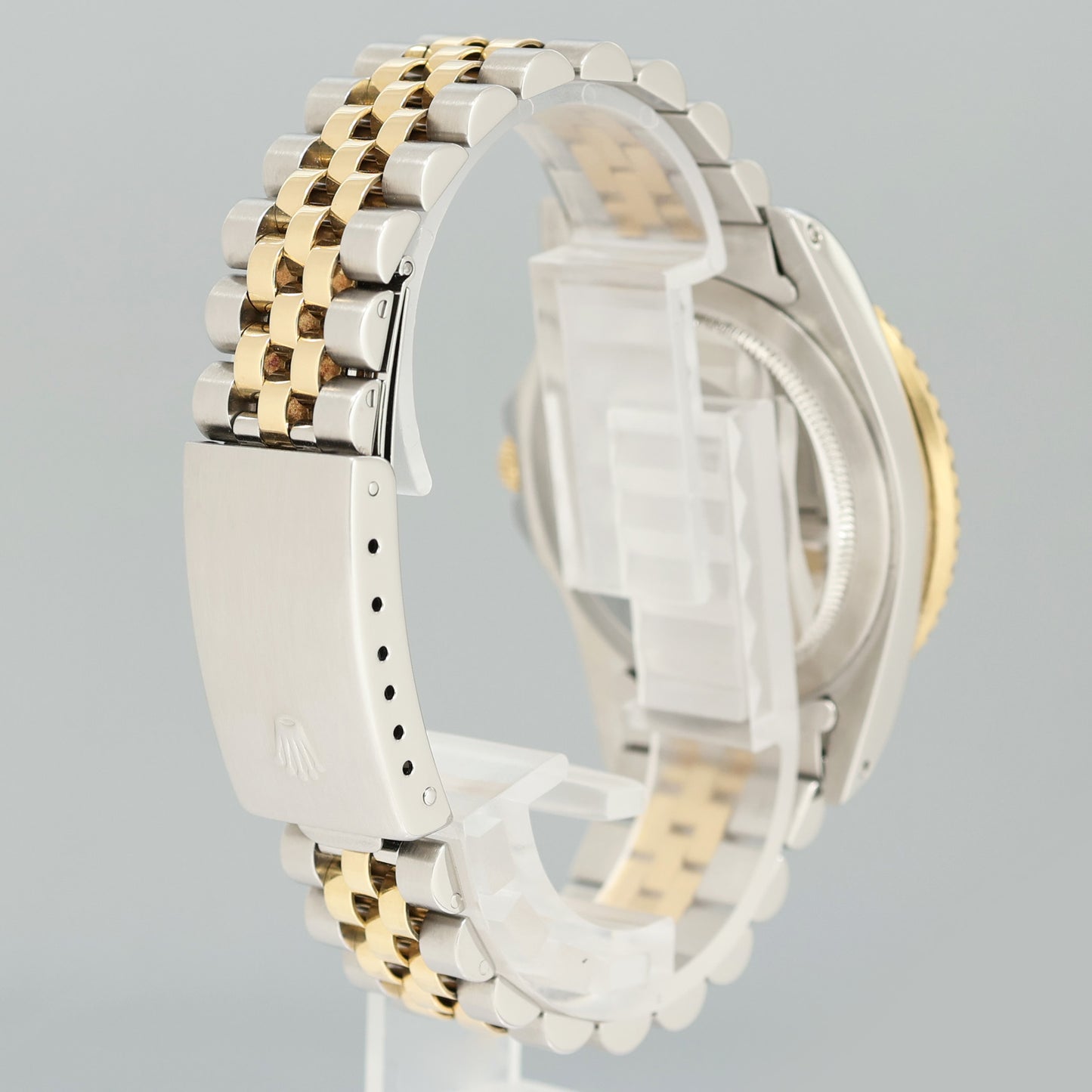 MINT Rolex GMT-Master 2 16753 Two-Tone Yellow Jubilee Black Dial 40mm Watch Box