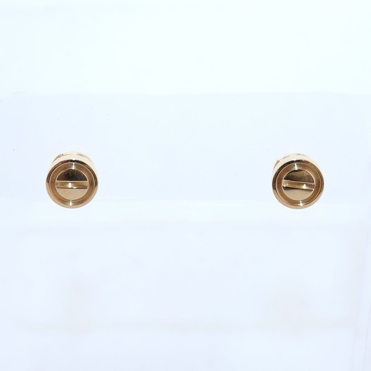 Cartier 18k Yellow Gold Love Earrings