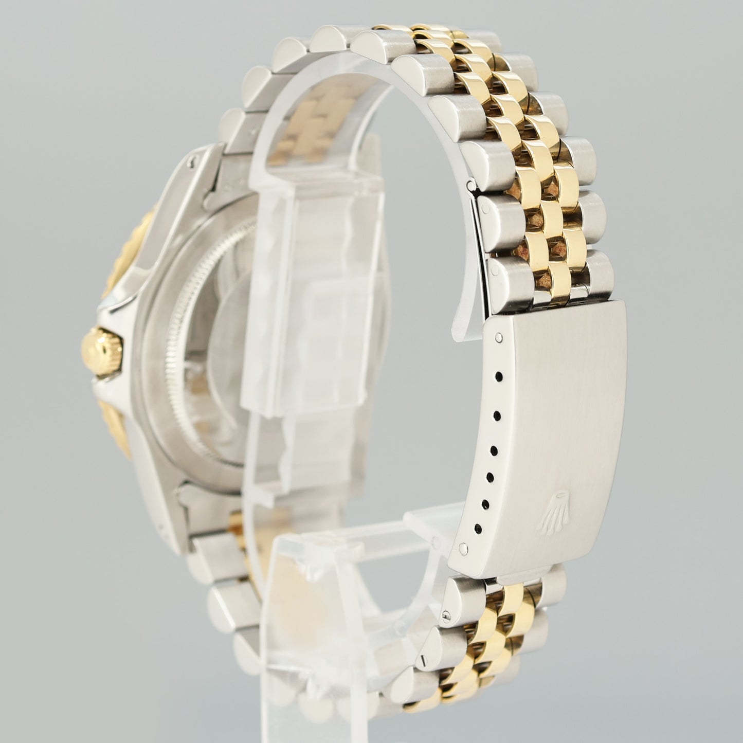 MINT Rolex GMT-Master 2 16753 Two-Tone Yellow Jubilee Black Dial 40mm Watch Box