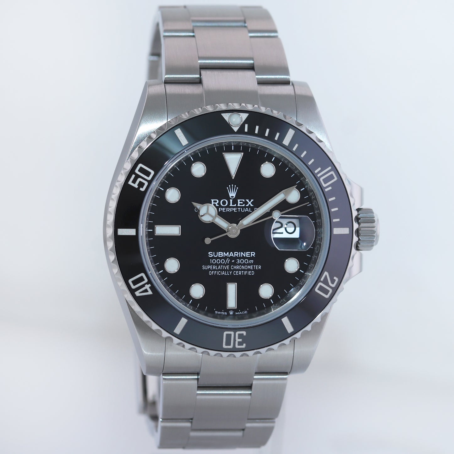 2022 NEW PAPERS Rolex Submariner 41mm Steel Black Ceramic 126610 Watch Box