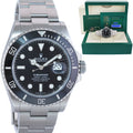 2022 NEW PAPERS Rolex Submariner 41mm Steel Black Ceramic 126610 Watch Box