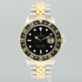 MINT Rolex GMT-Master 2 16753 Two-Tone Yellow Jubilee Black Dial 40mm Watch Box