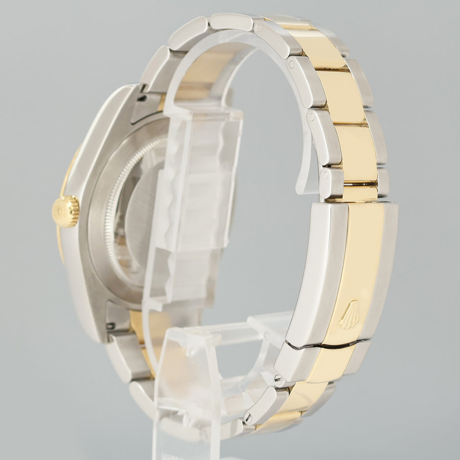 MINT Rolex Datejust II 2 Ivory Stick 116333 Two-Tone Yellow 41mm Gold Watch Box