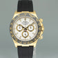 2022 MINT Rolex Daytona 116518LN Yellow Gold White Dial Oysterflex Ceramic Watch Box