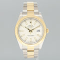 MINT Rolex Datejust II 2 Ivory Stick 116333 Two-Tone Yellow 41mm Gold Watch Box