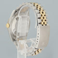 MINT Rolex DateJust 16233 Two Tone Yellow Gold Jubilee Diamond Anniversary Dial Watch