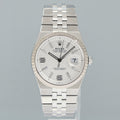 2026 NEW PAPERS 127234 Rolex Land-Dweller Steel Jubilee 36mm White Gold Fluted Watch
