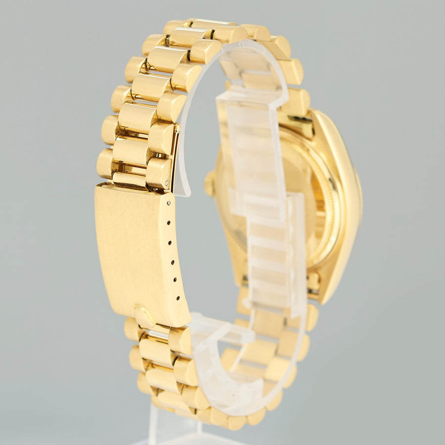 Rolex President Day Date Champagne 18038 Quick Set 18k Yellow Gold Watch Box