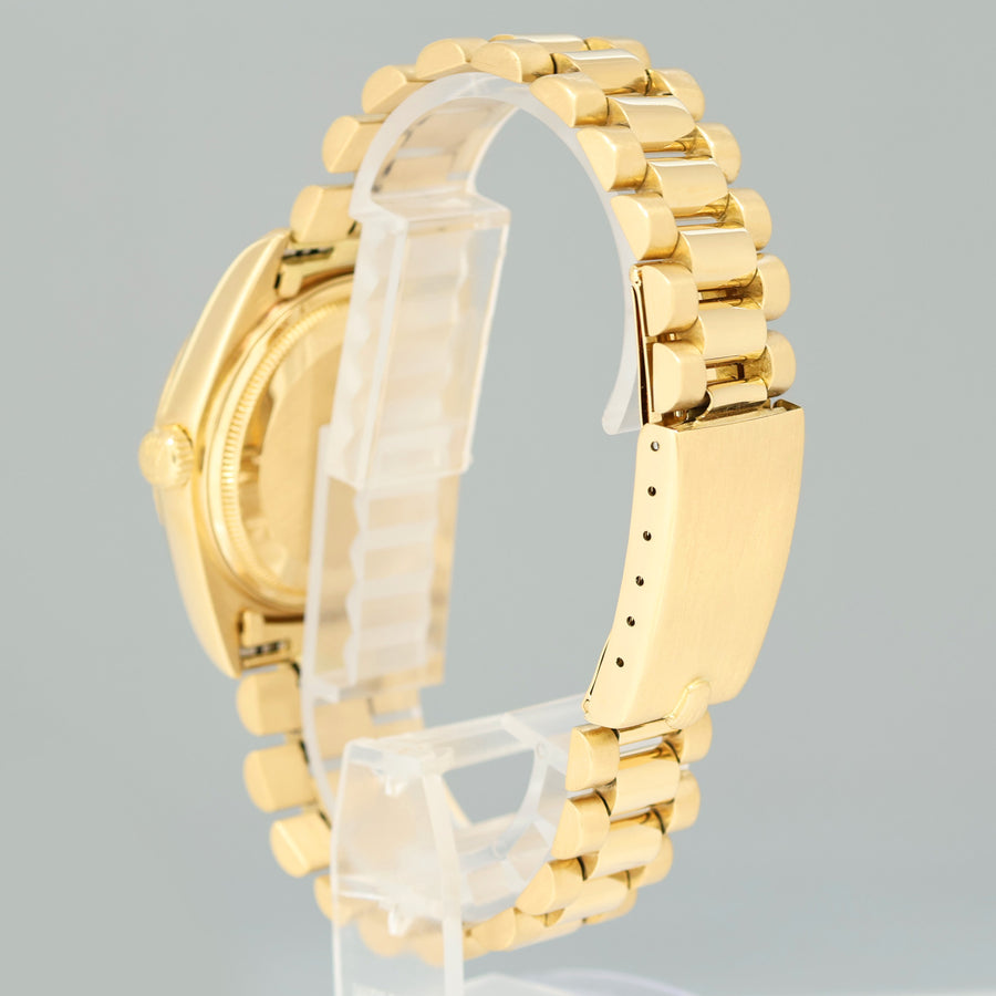 Rolex President Day Date Champagne 18038 Quick Set 18k Yellow Gold Watch Box