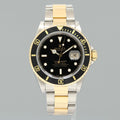 Rolex Submariner 16613 Gold Steel Yellow Gold Two Tone Black Watch Box