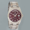 2026 RSC PAPERS Rolex President Day Date Cherry Red 118209 White Gold Watch Box