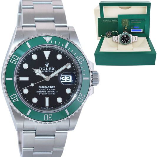 2023 NEW PAPERS Rolex Submariner 41mm GREEN KERMIT MK1 126610LV Watch Box