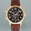 MINT 5524R Patek Philippe Travel Time Leather Rose Gold Travel Time 42mm Watch Box