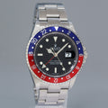 2006 MINT PAPERS Rolex GMT-Master II Pepsi Blue Red Steel Error Stick 16710 40mm Watch