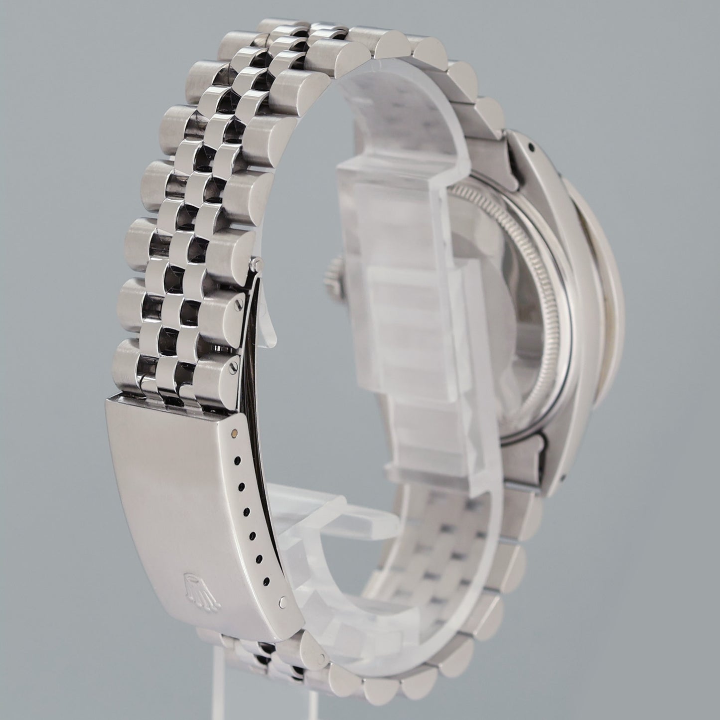 MINT Rolex DateJust 16014 Mother of Pearl Diamond Bezel Jubilee Band 36mm Watch Box