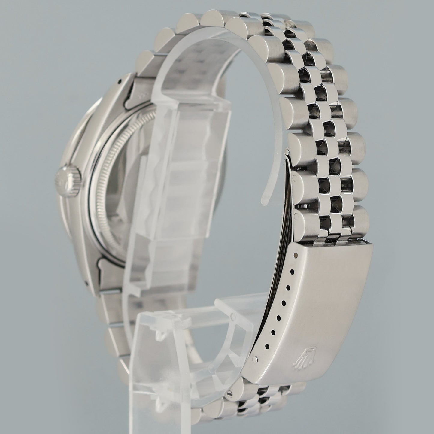 MINT Rolex DateJust 16014 Mother of Pearl Diamond Bezel Jubilee Band 36mm Watch Box