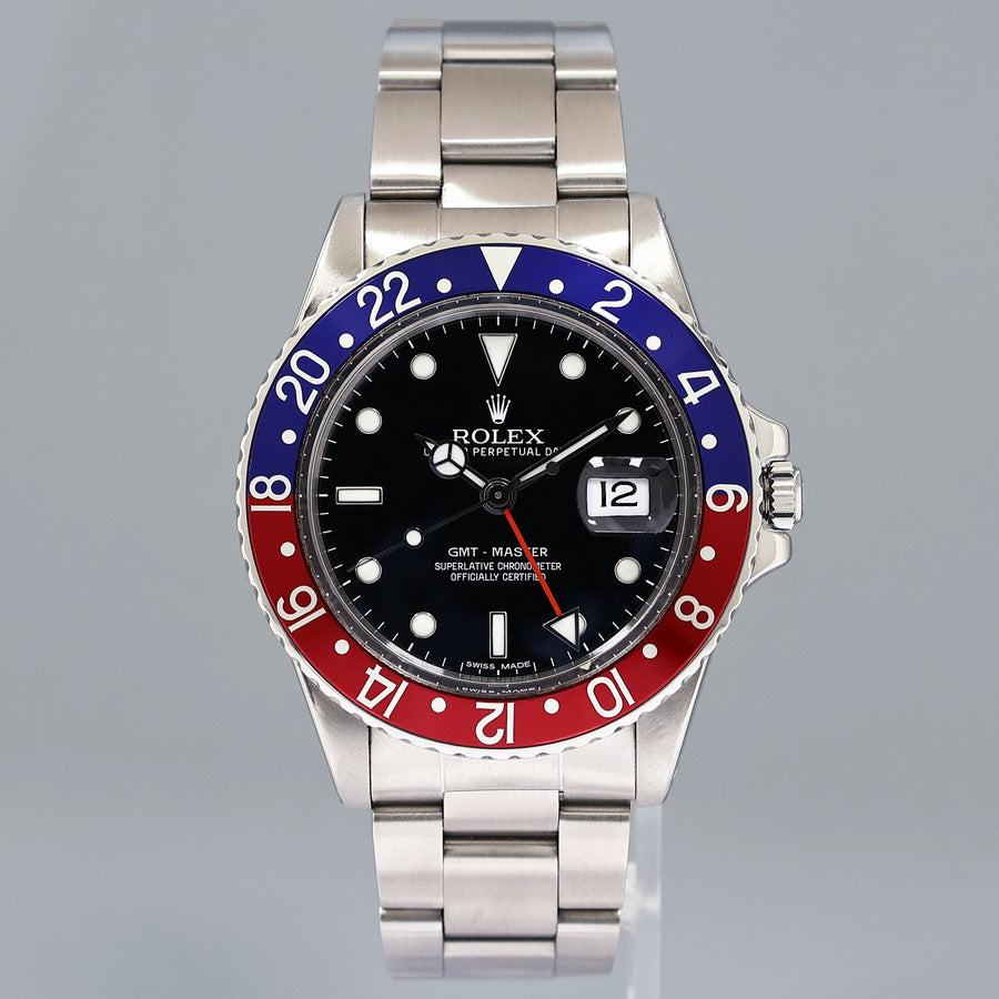 1982 MINT Rolex 16750 GMT-Master Pepsi Blue Red 40mm Steel Watch Box
