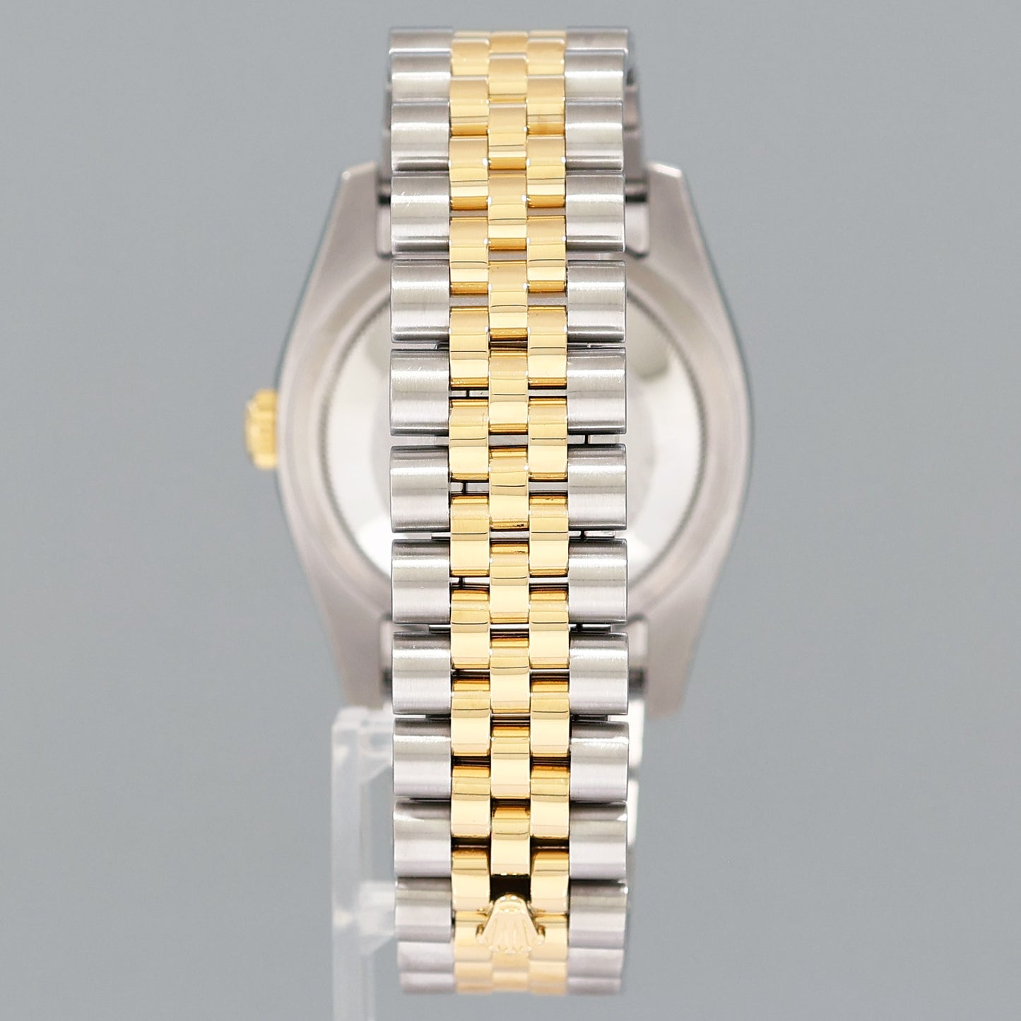 2014 MINT Rolex 116233 DateJust Two Tone Yellow Gold Steel Black Jubilee 36mm Watch