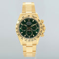 PAPERS MINT GREEN DAYTONA Rolex 116508 Yellow Gold 40mm John Mayer Watch Box
