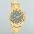 PAPERS MINT GREEN DAYTONA Rolex 116508 Yellow Gold 40mm John Mayer Watch Box