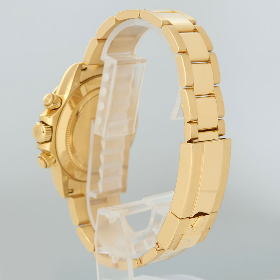 PAPERS MINT GREEN DAYTONA Rolex 116508 Yellow Gold 40mm John Mayer Watch Box