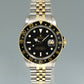 MINT Rolex GMT-Master 16753 Two-Tone Yellow Gold and Steel Black Jubilee Watch Box