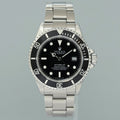 1998 PAPERS MINT Rolex Sea-Dweller Steel 16600 Black Tritium 40mm Divers Kit Watch
