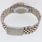 MINT Rolex DateJust 16233 Two Tone Yellow Gold Jubilee Champagne Diamond Watch