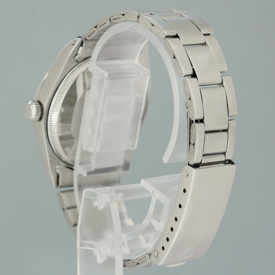 Rolex Air-King 1500 Grey Stick Dial 34mm Stainless Steel Oyster Watch Box (Copy)