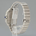 2025 NEW PAPERS Cartier Santos WSSA0030 Steel 4072 Blue Dial 40mm Watch Box