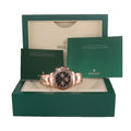 2017 MINT Rolex Daytona Cosmograph Rose Gold 116505 Black Chronograph Watch Box