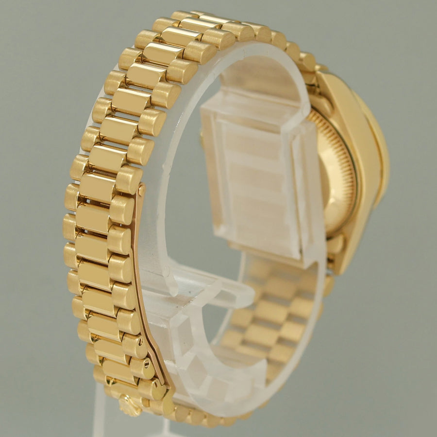 MINT Pearl Diamond Ladies Rolex DateJust 69178 President 26mm 18k Yellow Gold Watch Box
