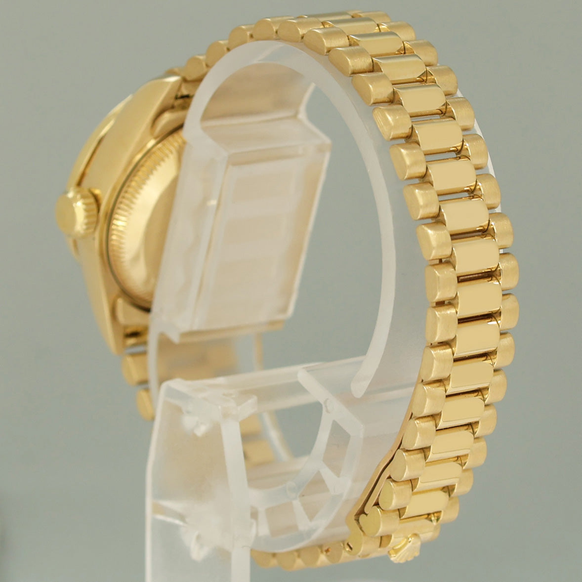 MINT Pearl Diamond Ladies Rolex DateJust 69178 President 26mm 18k Yellow Gold Watch Box