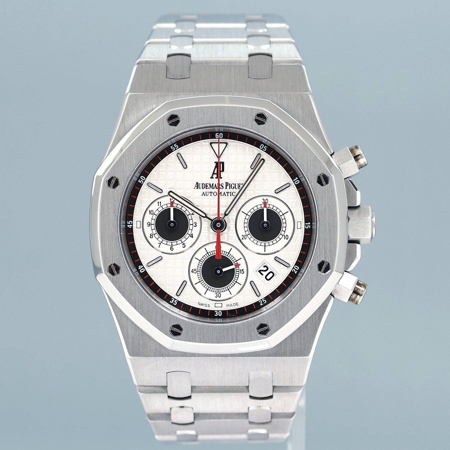 MINT Audemars Piguet 26300ST Royal Oak Silver Panda Chronograph 39mm Watch Box