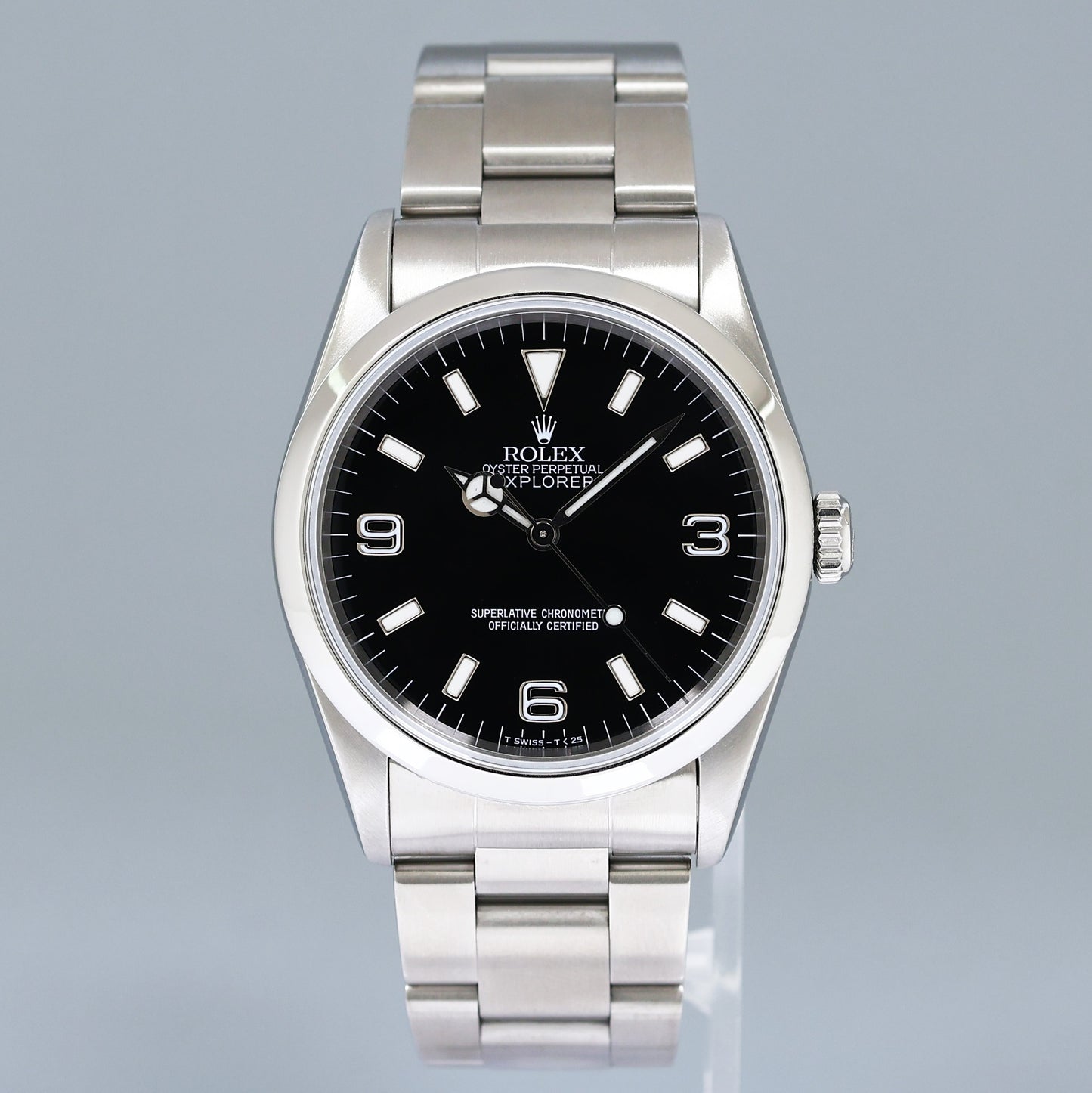 1995 Mint Rolex 14270 Tritium 36mm Explorer Black Dial Watch Box