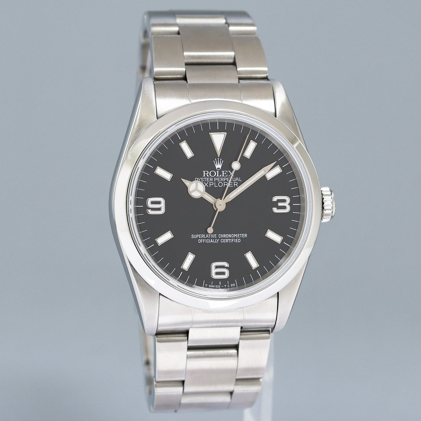 1995 Mint Rolex 14270 Tritium 36mm Explorer Black Dial Watch Box
