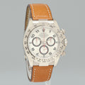 MINT Rolex Daytona White Gold 116519 Silver Racing Dial Leather Watch Box