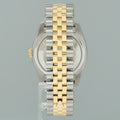 2013 PAPERS MINT Rolex 116233 DateJust Jubilee 36mm Two Tone Gold Silver Stick Watch