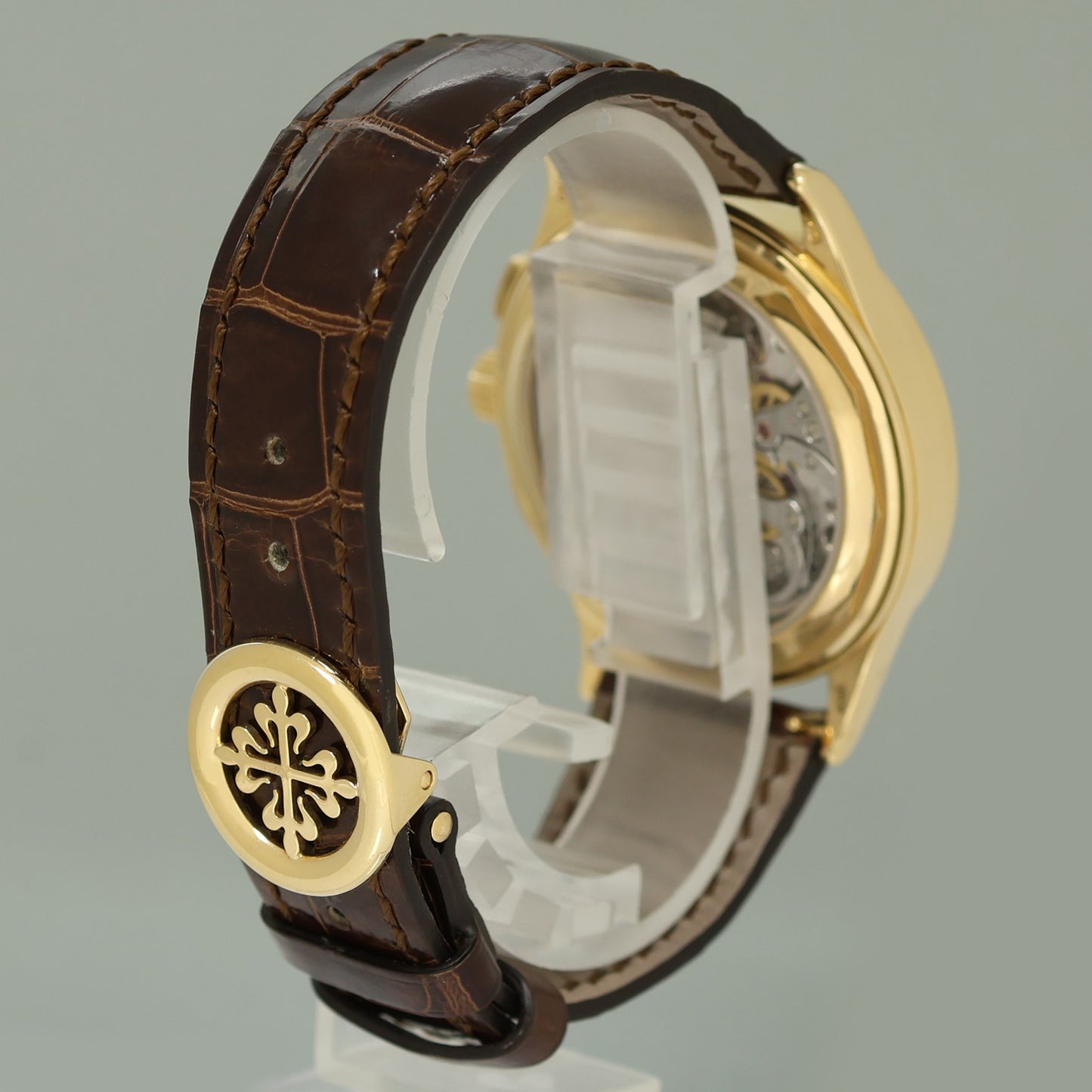 PAPERS MINT Patek Philippe 5170J Silver Chrono Yellow Gold Manual Wind 39mm Watch Box