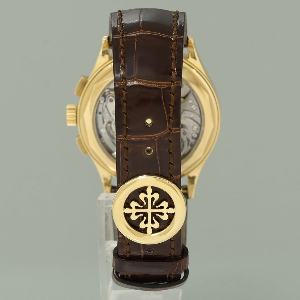 PAPERS MINT Patek Philippe 5170J Silver Chrono Yellow Gold Manual Wind 39mm Watch Box