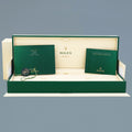 MINT Rolex Cellini Date Blue Dial White Gold 39mm Leather Automatic 50519 Watch Box