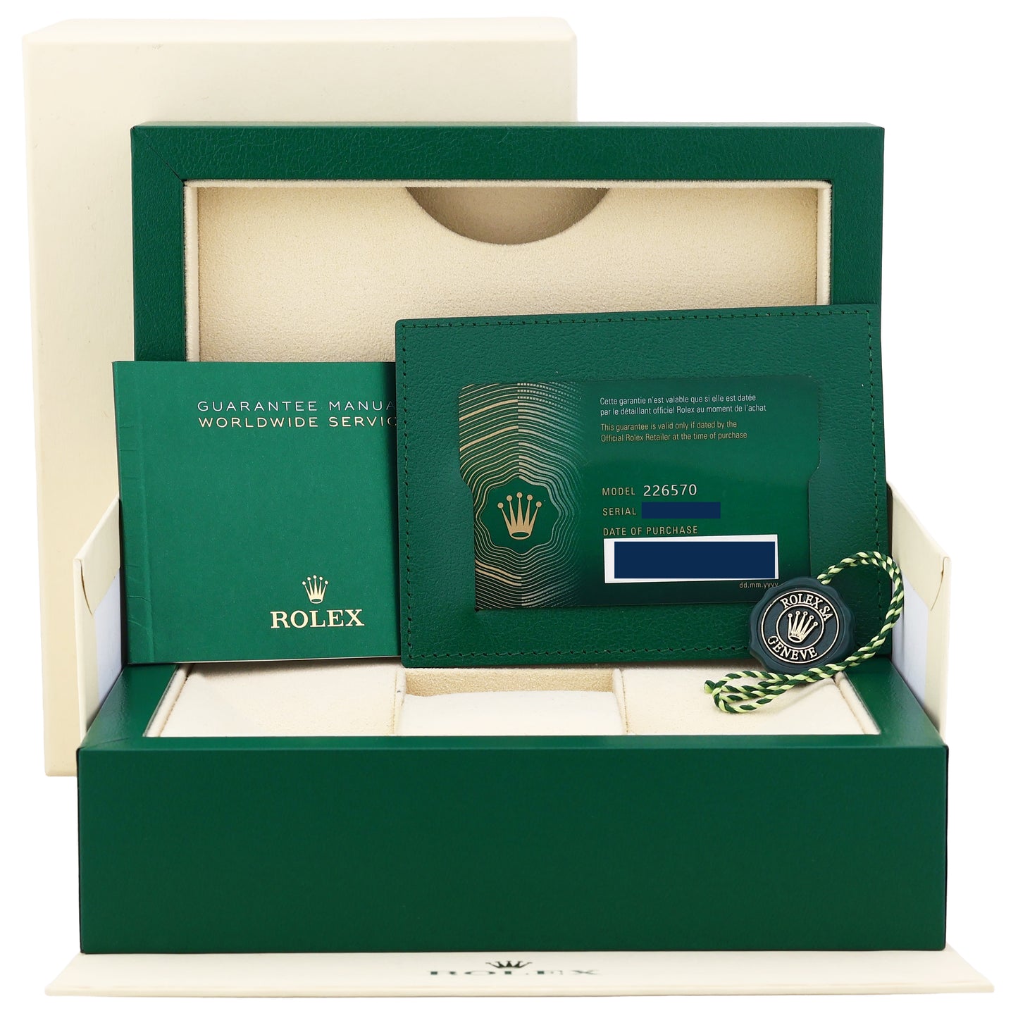 2023 NEW PAPERS Rolex 226570 Explorer II White Polar Steel Date 42mm Watch Box