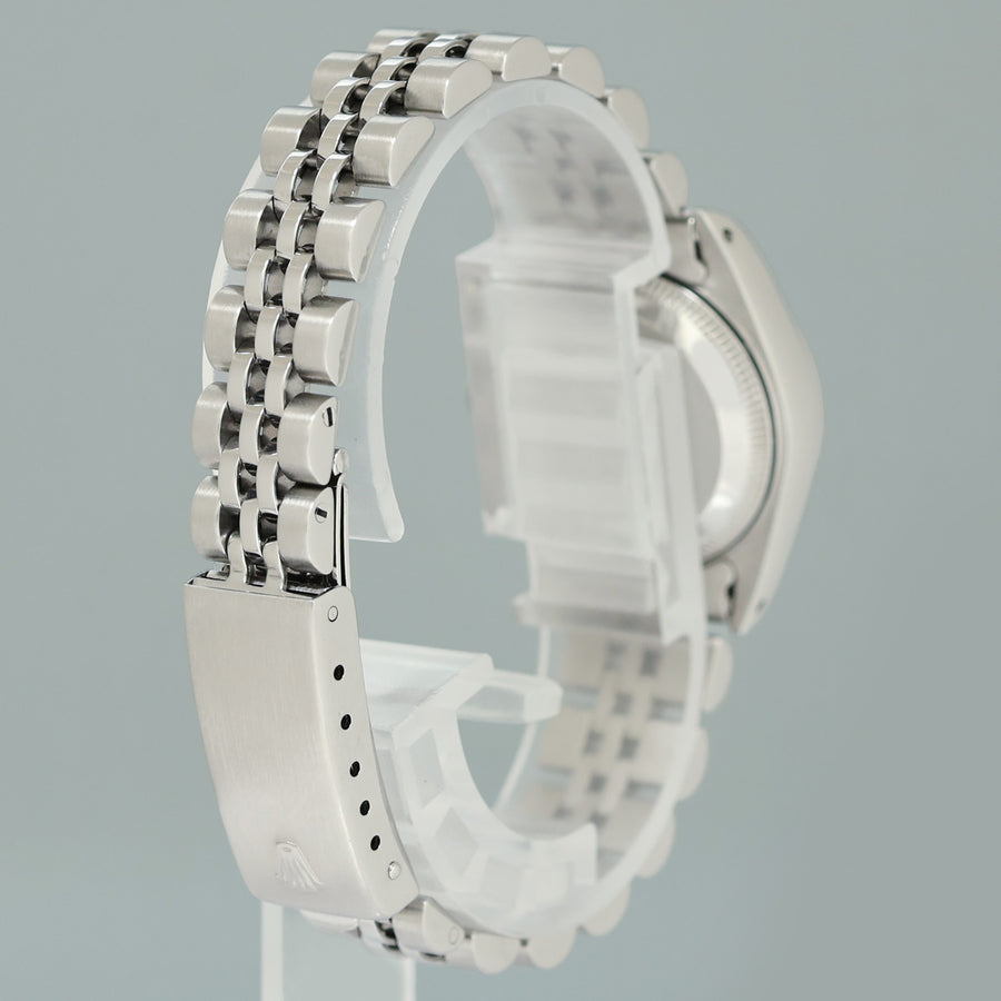 PAPERS Ladies Rolex 69174 DateJust 26mm Mother of Pearl Diamond Fluted Bezel Jubilee Watch