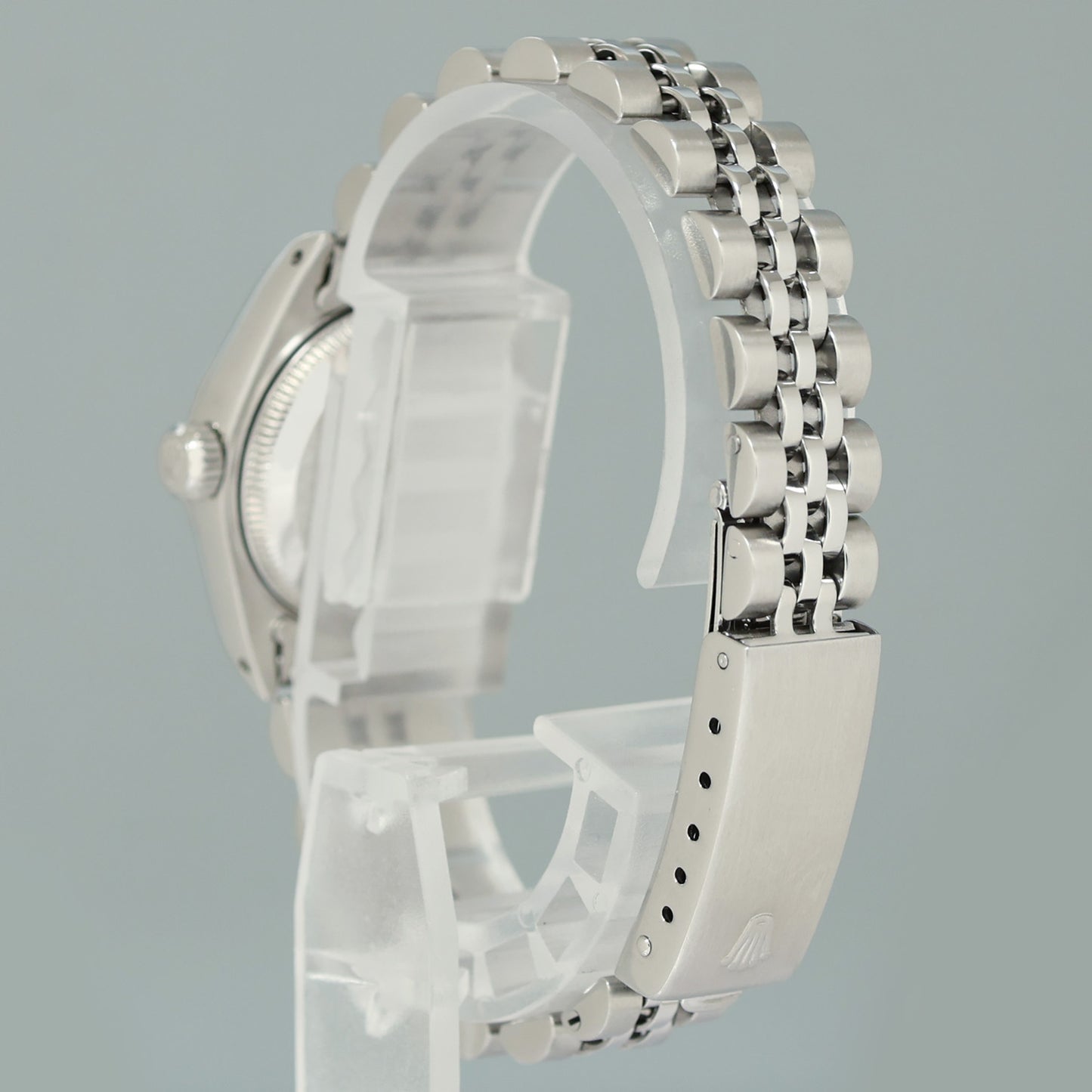 PAPERS Ladies Rolex 69174 DateJust 26mm Mother of Pearl Diamond Fluted Bezel Jubilee Watch