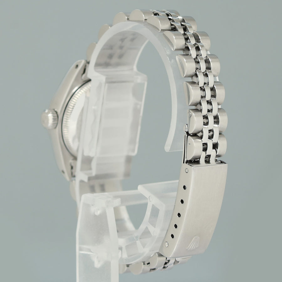 PAPERS Ladies Rolex 69174 DateJust 26mm Mother of Pearl Diamond Fluted Bezel Jubilee Watch