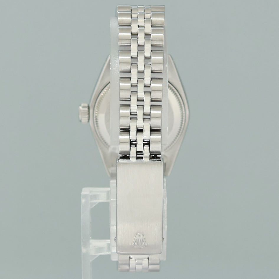 PAPERS Ladies Rolex 69174 DateJust 26mm Mother of Pearl Diamond Fluted Bezel Jubilee Watch