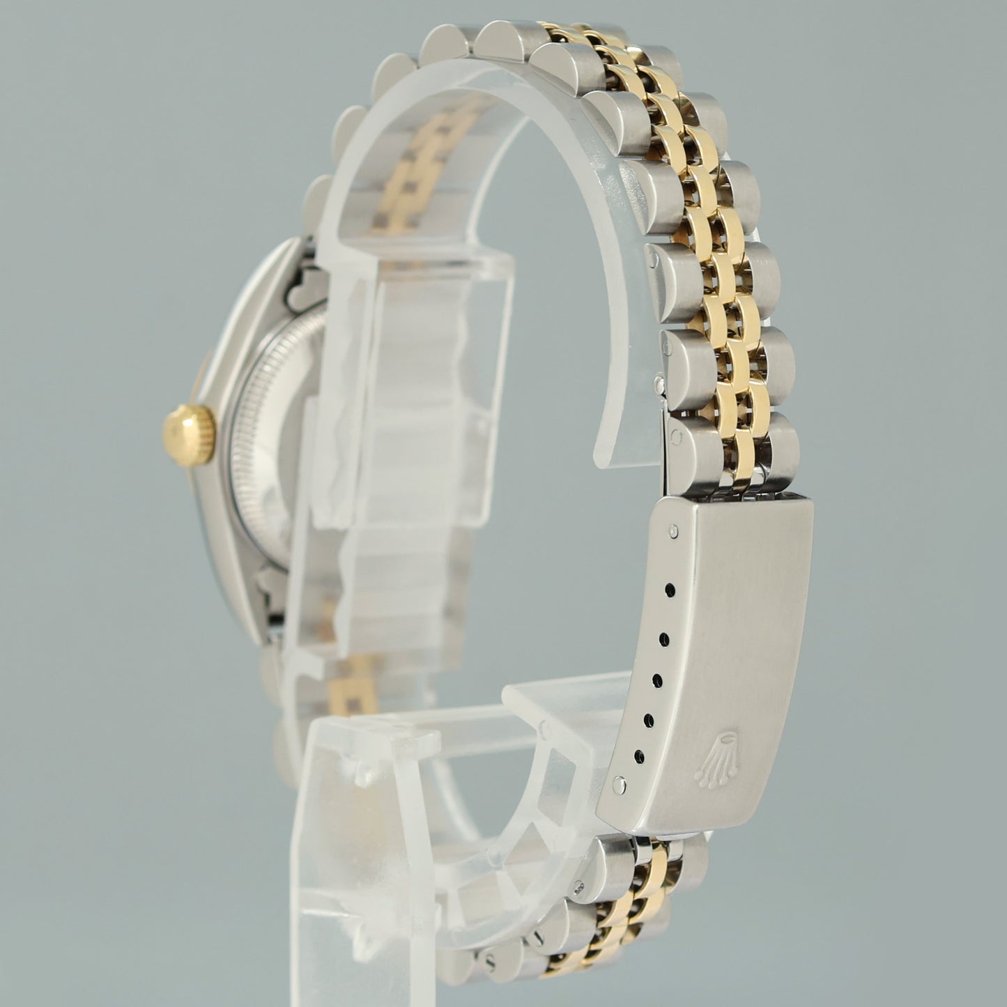 PAPERS Ladies Rolex Oyster Perpetual 24mm Champagne 76193 Two Tone Yellow Gold Jubilee Watch
