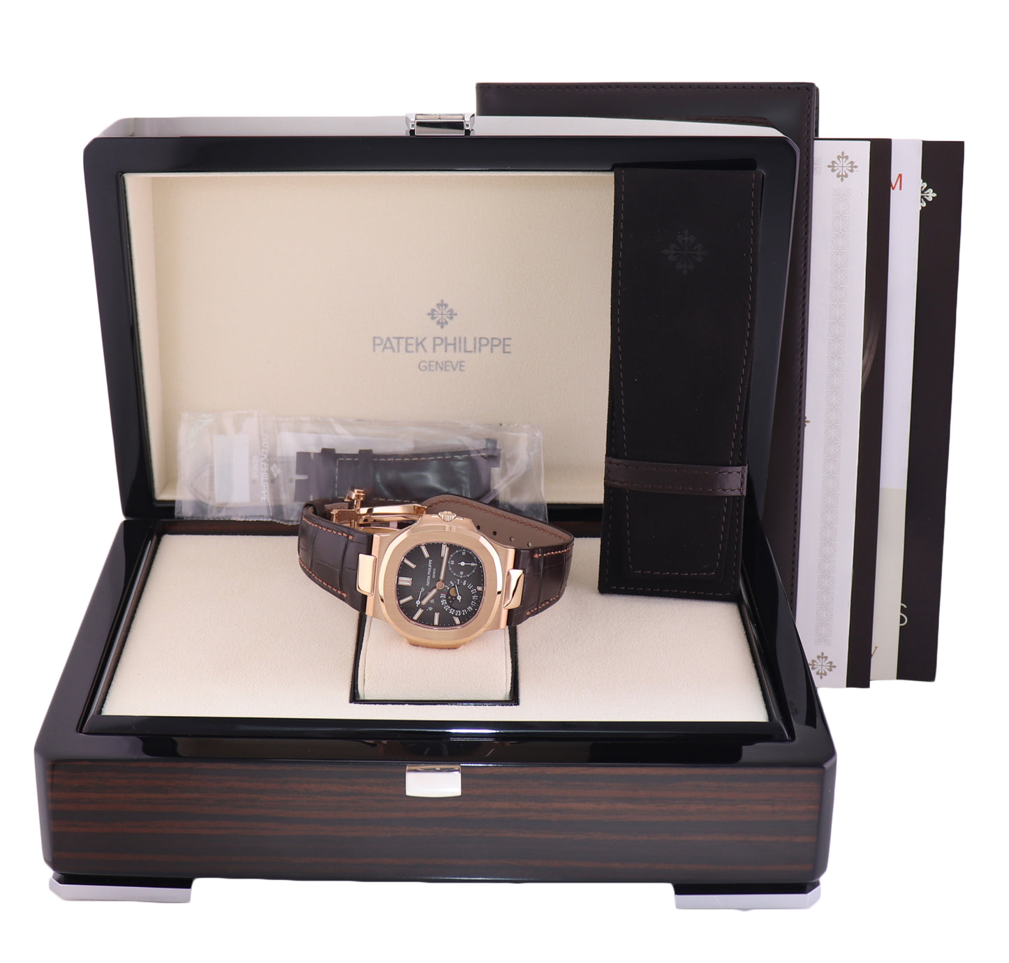MINT PAPERS Patek Philippe Nautilus Moonphase Rose Gold 5712R Watch Box
