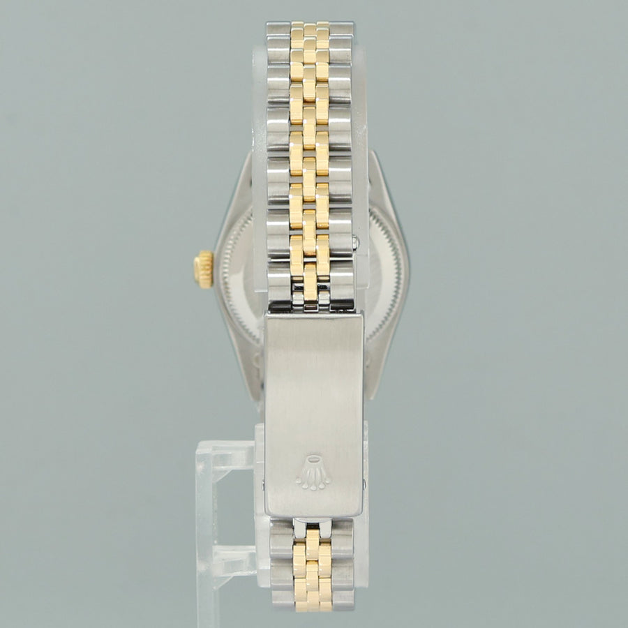 PAPERS Ladies Rolex Oyster Perpetual 24mm Champagne 76193 Two Tone Yellow Gold Jubilee Watch