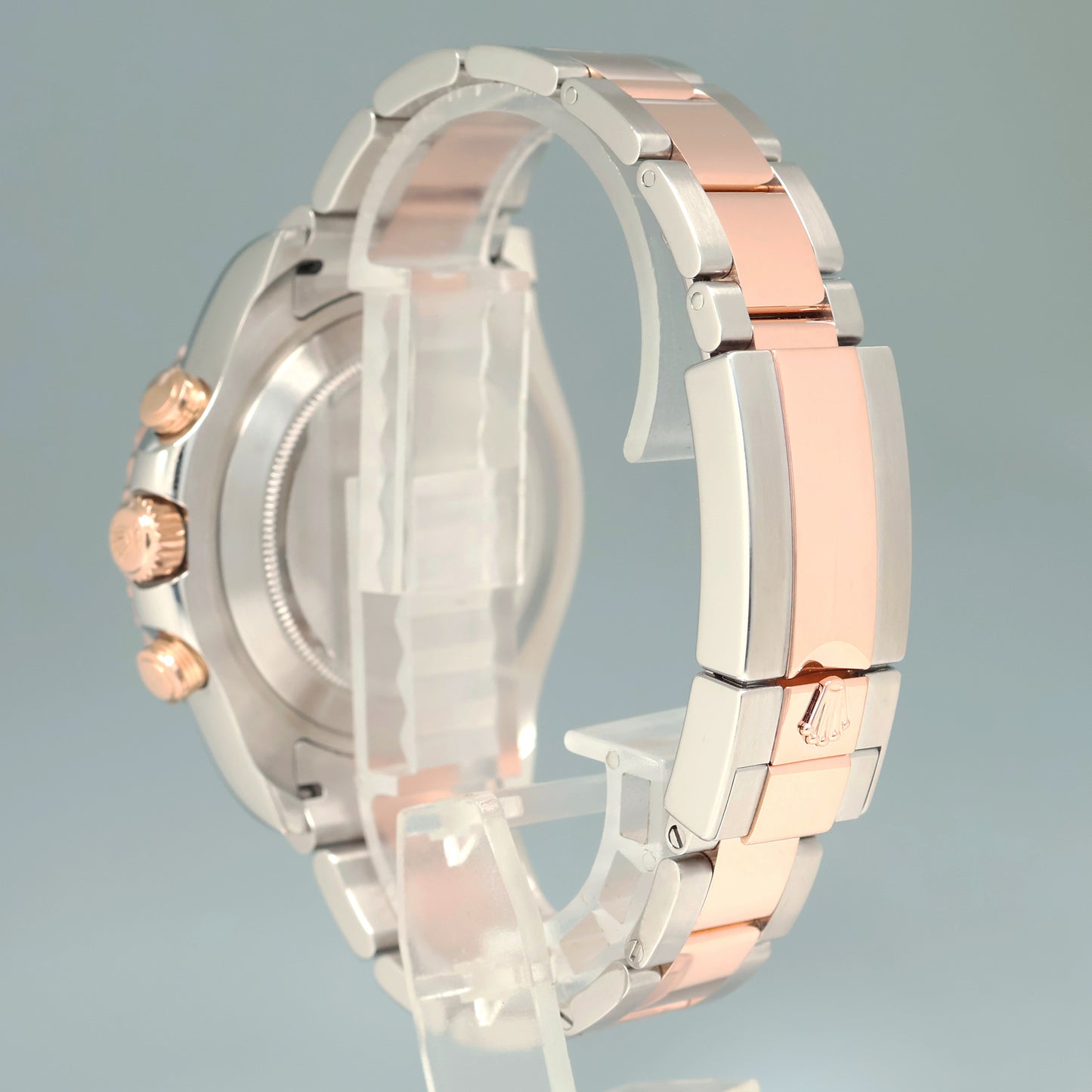 2017 MINT Rolex Yacht-Master II 116681 Steel Everose Gold Blue Hands 44mm Watch Box